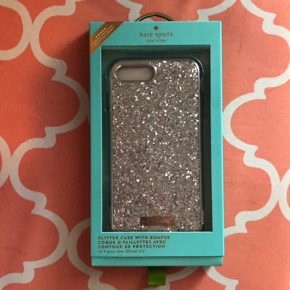 Kate Spade iPhone 8 Plus glitter case